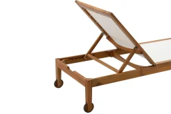 Cheap Miliboo Set de 2 tumbonas blanco y madera maciza NAVEEN