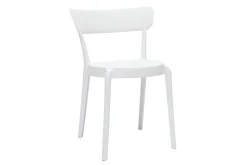 Best Miliboo Set de 2 sillas apilables de plástico blanco para interior/exterior RIOS