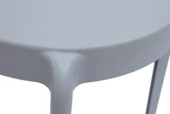 Store Miliboo Set de 2 sillas apilables de plástico gris para interior/exterior RIOS