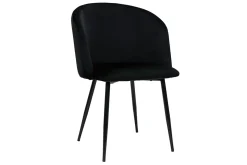 Discount Miliboo Set de 2 sillas de diseño de terciopelo negro VANITY