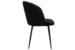 Discount Miliboo Set de 2 sillas de diseño de terciopelo negro VANITY