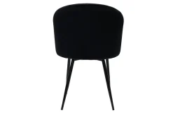 Discount Miliboo Set de 2 sillas de diseño de terciopelo negro VANITY