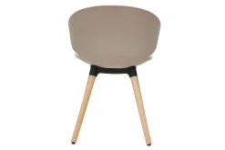Cheap Miliboo Set de 2 sillas de diseño de color topo y madera clara WING