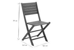 Discount Miliboo Set de 2 sillas de jardín plegables de acacia maciza CANOPEE