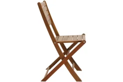 Discount Miliboo Set de 2 sillas de jardín plegables de acacia maciza CANOPEE