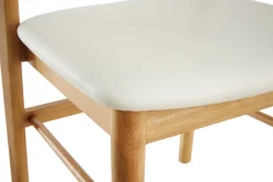 Clearance Miliboo Set de 2 sillas de madera clara y blanco SHELDON