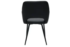 Sale Miliboo Set de 2 sillas de poliuretano negro LAURETTE
