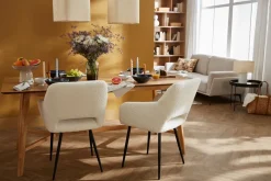 Sale Miliboo Set de 2 sillas de poliuretano negro LAURETTE