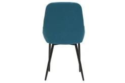 Hot Miliboo Set de 2 sillas de tejido azul petróleo HOLO
