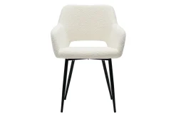 Flash Sale Miliboo Set de 2 sillas de tejido efecto borreguillo LAURETTE