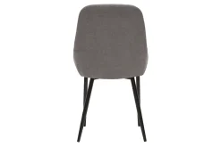Best Miliboo Set de 2 sillas de tejido efecto aterciopelado gris claro HOLO