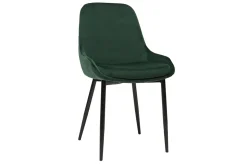 Online Miliboo Set de 2 sillas de terciopelo color verde HOLO