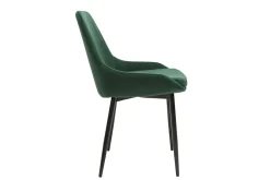 Online Miliboo Set de 2 sillas de terciopelo color verde HOLO