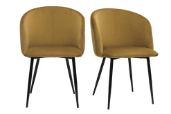Hot Miliboo Set de 2 sillas de terciopelo bronce VANITY