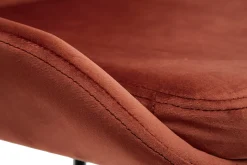 Cheap Miliboo Set de 2 sillas de terciopelo color terracotta HOLO