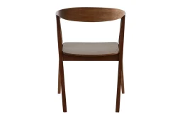 Hot Miliboo Set de 2 sillas nórdicas de madera oscura BAHIA