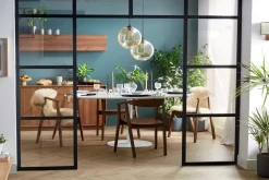 Hot Miliboo Set de 2 sillas nórdicas de madera oscura BAHIA