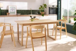 Fashion Miliboo Set de 2 sillas nórdicas de madera BAHIA
