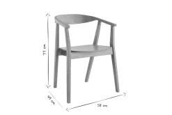 Fashion Miliboo Set de 2 sillas nórdicas de madera BAHIA