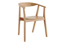 Fashion Miliboo Set de 2 sillas nórdicas de madera BAHIA