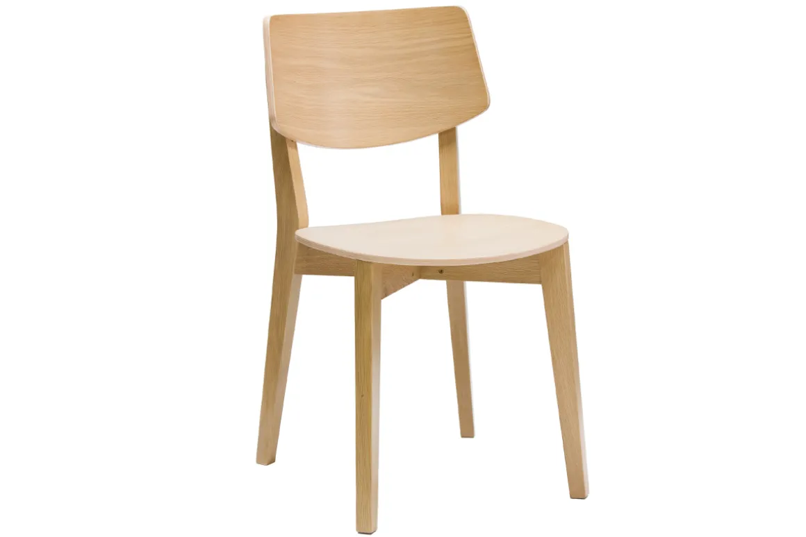 Best Miliboo Set de 2 sillas vintage de madera clara AVEA