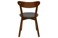 Cheap Miliboo Set de 2 sillas vintage roble oscuro y asiento gris DOVE