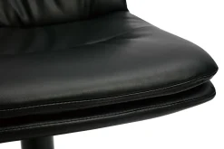 Best Sale Miliboo Set de 2 taburetes de cocina ajustables de poliuretano negro y metal negro ZUCK