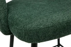 Fashion Miliboo Set de 2 taburetes de cocina efecto aterciopelado texturizado verde 65 cm COSETTE