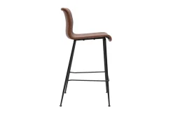 Hot Miliboo Set de 2 taburetes de cocina fijos marrón envejecido y metal negro 65 cm HAROLD