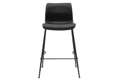 Flash Sale Miliboo Set de 2 taburetes de cocina fijos negro envejecido y metal negro 65 cm HAROLD