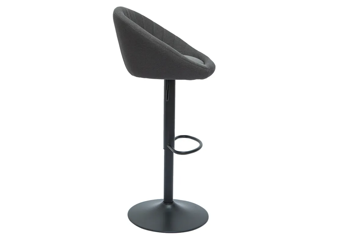 Outlet Miliboo Set de 2 taburetes de cocina ajustables de diseño gris SHERU