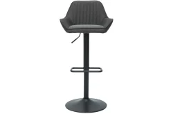 Cheap Miliboo Set de 2 taburetes de cocina ajustables de diseño de tejido gris antracita RONNIE