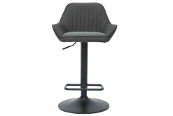 Cheap Miliboo Set de 2 taburetes de cocina ajustables de diseño de tejido gris antracita RONNIE