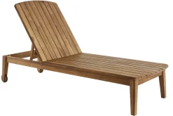 Flash Sale Miliboo Set de 2 tumbonas de acacia maciza CANOPEE