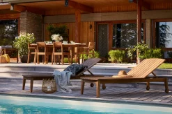 Flash Sale Miliboo Set de 2 tumbonas de acacia maciza CANOPEE