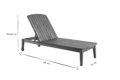 Flash Sale Miliboo Set de 2 tumbonas de acacia maciza CANOPEE