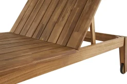 Flash Sale Miliboo Set de 2 tumbonas de acacia maciza CANOPEE