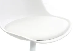 Shop Miliboo Silla blanca mate pivotante STEEVY