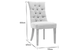 Best Miliboo Silla de comedor estilo clásico tejido natural patas madera clara VOLTAIRE