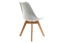 Best Sale Miliboo Silla de diseño blanco lote de 4 PAULINE