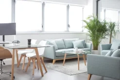 Online Miliboo Silla de diseño gris lote de 4 PAULINE
