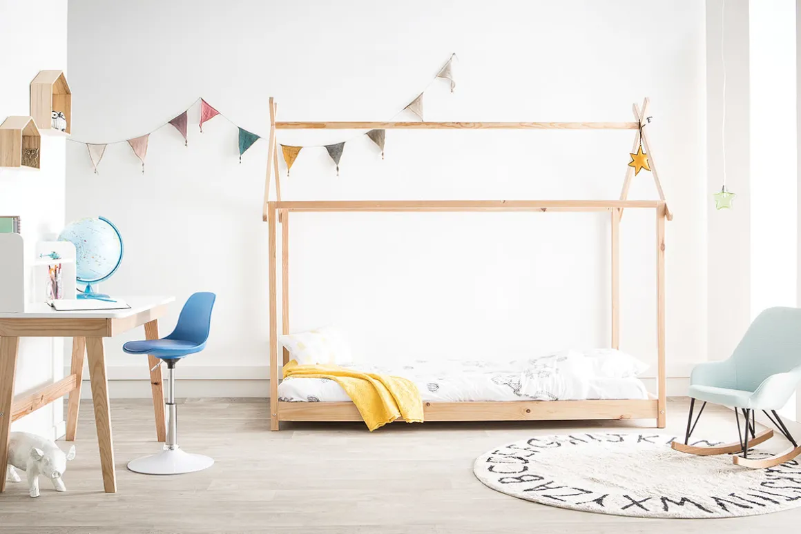 Online Miliboo Silla de escritorio diseño infantil blanco STEEVY