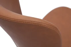 Fashion Miliboo Silla de escritorio moderna marrón JOSH