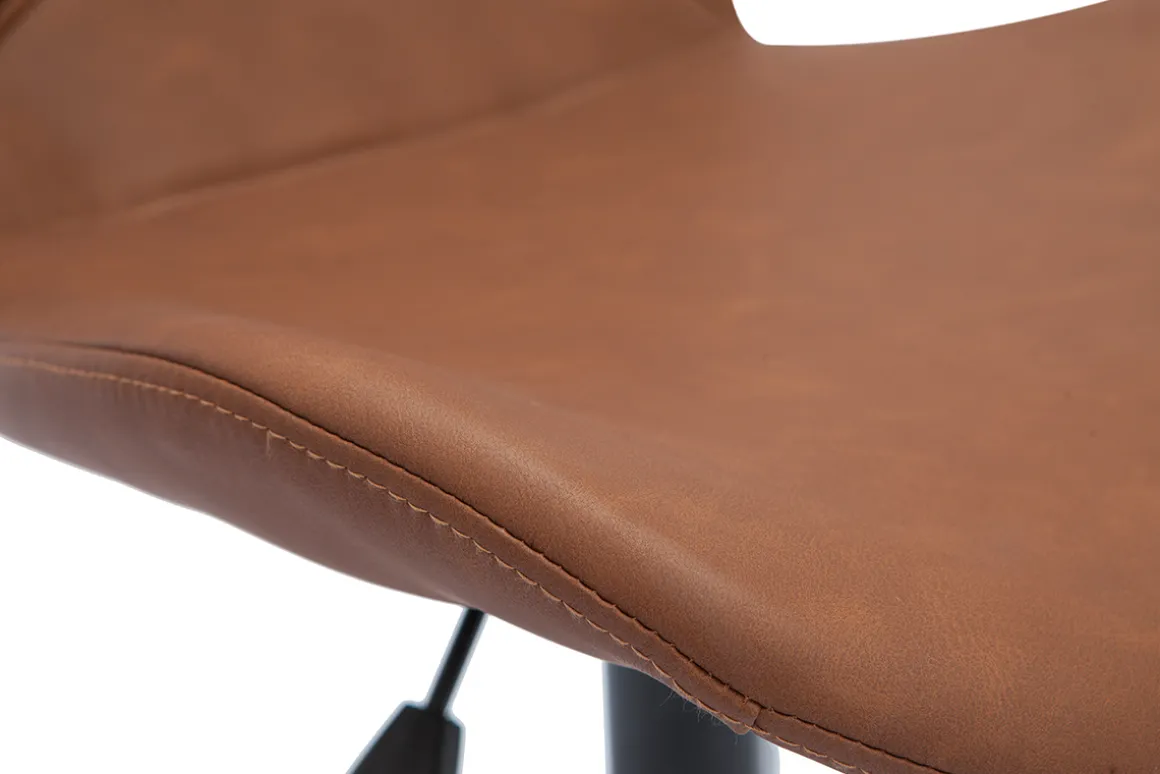 Fashion Miliboo Silla de escritorio moderna marrón JOSH