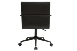 Outlet Miliboo Silla de escritorio vintage de poliuretano y metal negro FLOKI