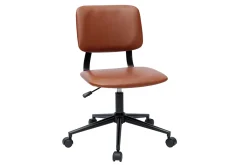 Clearance Miliboo Silla de escritorio vintage marrón LAB