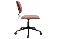 Clearance Miliboo Silla de escritorio vintage marrón LAB