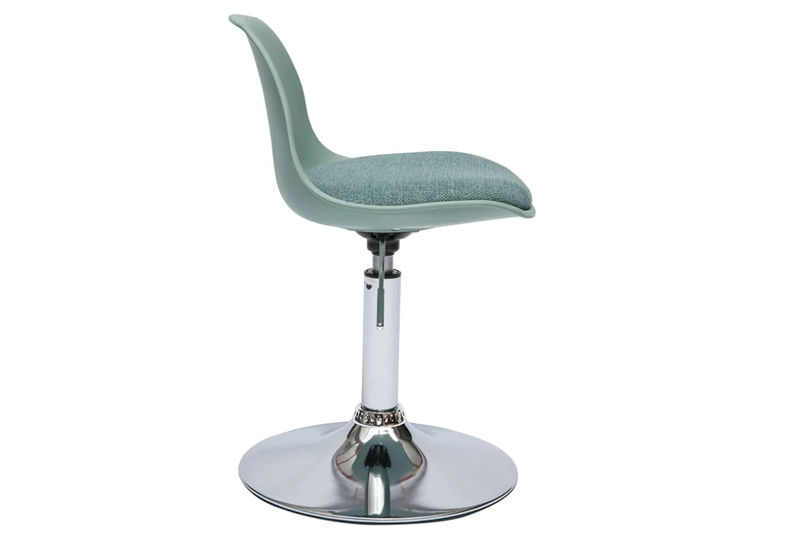 Best Sale Miliboo Silla de oficina infantil diseño verde gris STEEVY