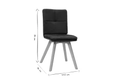 Best Sale Miliboo Silla escandinava tejido gris patas madera clara lote de 2 THEA