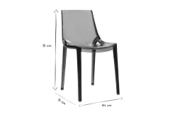 Best Miliboo Sillas diseño grises ahumado lote de 2 interior / exterior YZEL